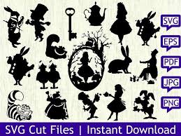 Download Disney Svg File Silhouette Clipart Disney Princess Svg Alice In Wonderland Cut File Printable File Alice In Wonderland Svg Digital Prints Prints Deshpandefoundationindia Org