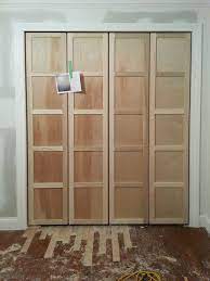 Paneled Bi Fold Closet Door Diy Room For Tuesday Diy Closet Doors Closet Doors Painted Bifold Closet Doors