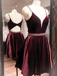 Straps Short Burgundy Velvet Homecoming Dress Velvet Homecoming Dress Homecoming Dresses Under 100 Homecoming Dresses Short