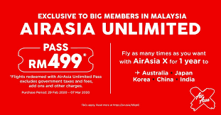 Tiket air asia termurah tiket pesawat murah air asia. Airasia Unlimited Pass All You Can Fly For A Year Airasia Newsroom