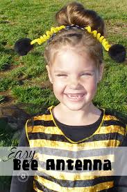 This year will mark a new tradition as i begin making my daughter's halloween we decided she would be a bumble bee. Easy Diy Bee Antenna Halloween Costume Idea Onecreativemommy Com