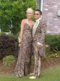 Creepy Couples Dressed Alike Worst Prom Dresses Ghetto Prom Dress Camo Prom Dresses