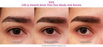£9 diy brow & lash lift. Review Nyx Lift Snatch Brow Tint Pen Misakino