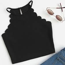 2019 Crop Top Women Belly Casual Tops Black Gjsportsstore Com