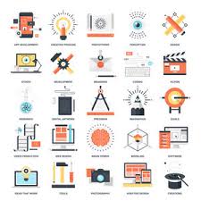 Check spelling or type a new query. Vector Set Of Creative Process Flat Web Icons Illustration Graphic Design Concepts Modern Flat Icon Style Symbols For Mobile And Web Graphics Logo Creative Concepts Royalty Free Stock Image Storyblocks