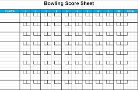 Bowling Score Sheet Excel Template Excel Tmp