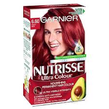 *results will vary depending on condition and color of hair. Nutrisse Permanent Hair Colour 6 60 Fiery Red Garnier Australia New Zealand