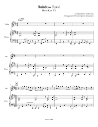 To revisit this article, visit my profile, then view saved stories. Rainbow Road Mario Kart Wii Sheet Music For Piano Violin Solo Musescore Com
