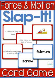 Force And Simple Machines Vocabulary Review Snap It Card Game With Images Card Games Vocabulary Force And Motion