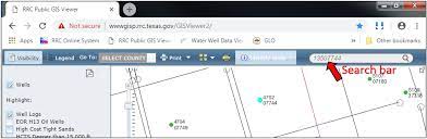 Texas Railroad Commission Gis Viewer Using The Rrc Public Gis Viewer