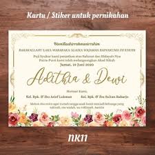 Contoh undangan pernikahan di kotak nasi. Kartu Stiker Ucapan Syukur Tasyakuran Pernikahan Mohon Doa Restu Pernikahan Buat Nasi Kotak Shopee Indonesia