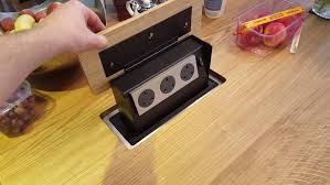 Approved for nec code 406.5e for. How To Fit Pop Up Sockets Into A Kitchen Worktop Fitting Kitchen Worktop Sockets And Concealed Worktop Sockets Diy Doctor