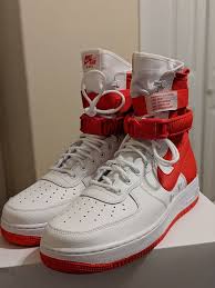 Nike Sf Af1 High Air Force 1 University Red White Ar1955 100 Fashion Clothing Shoes Accessories Mensshoes Athleticshoes Ebay Link Nike Sf Af1 Nike Af1