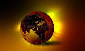 World Globe With Background Bright Lighting Effect Vector Illustration Globe World Business Data Coll World Globes Vector Illustration Technology Background