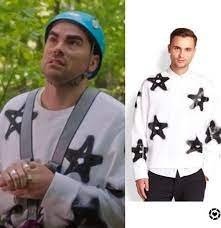 David Rose S Graffiti Star Sweatshirt David Rose Rose Sweater Rose Costume