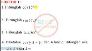 We did not find results for: Rumus Sudut Pertengahan Trigonometri Contoh 1 Youtube