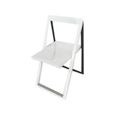 How great would it be to have a chair that you could turn flat and place against the wall? Gravitymart White Space Saving Folding Modern Chair Size Dimension 45 72 X 38 1 X 45 72 Cm Rs 17040 Unit Id 19221270555