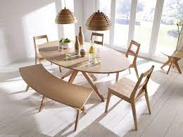 100% customizable · only quality wood used · exquisite & handcrafted Wooden Dining Table Oak Kitchen Living Room Wood Rustic Oval Contemporary Large Ebay Esstisch Bank Esstisch Modern Ovaler Kuchentisch