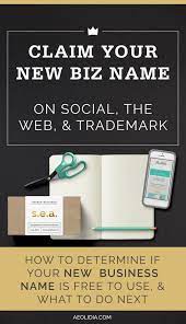 How To Trademark A Business Name Buy A Website Domain Aeolidia Business Names Website Domains New Business Names