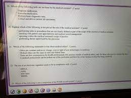 Solved 19 Which Of The Following Tasks Are Not Done By The Chegg Com