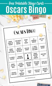You can print custom bingo cards for an entire classroom on your normal computer and printer in mere in addition to a free trial so you can see if bingo card creator is exactly right for you, we. Oscars Bingo Cards Free Printable Hello Little Home