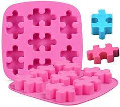 Of 6 related products on wanelo, here are 6 we think you'll love Amazon Com Moldfun 2 Pack Puzzle Piece Silicone Molds For Making Chocolate Candy Gummy Jello Jelly Baking Cake Cookie Mini Soap Resin Wax Crayon Melt Puzzle Ice Cube Tray Kitchen Dining
