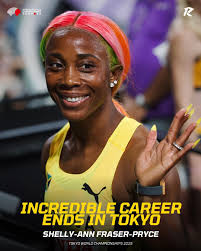 Shelly-Ann Fraser-Pryce won her first world medal in Japan 18 years ago, a  silver in the 4x100m, and wins another silver in 2025 as she exits the  sport in Tokyo. Thank you