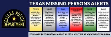 What is chp click alerts? Amber Silver Blue Endangered Missing Persons Camo Clear Alert Programs Dpd Beat