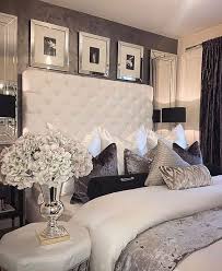 Luxury Bedroom Mirrored Elements Upholstered Headboard Light Interior Accent Wall Art Instal Master Bedrooms Decor Luxurious Bedrooms Small Master Bedroom