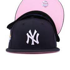 New York Yankees Navy 1999 World Series Pink Bottom New Era 9fifty Snapback In 2021 Pink Bottom New Era Navy Pink