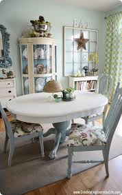 Interior christmas living & dining rooms. Blue And White Dining Room Table Knockoffdecor Com