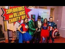 It features recognizable super hero costumes such as superman, batman and. Your Next Annual Dinner Or Gala Ball Will Be Full Of Fun If You Invite Your Superhero Theme Superhero Party Decorations Gala Themes