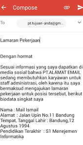 Berikut ini adalah contoh surat lamaran pekerjaan dan cv yang dikirim via email. 16 Contoh Surat Lamaran Kerja Yang Baik Dan Benar