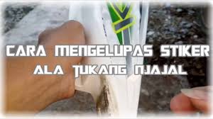 Sebelum anda mulai beraksi, ada tidak terlalu sulit bukan? Cara Mengelupas Stiker Dengan Mudah Youtube