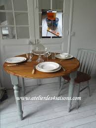 Http Www Atelierdes4saisons Com Par Www Atelierdes4saisons Com Table Ronde A Rabats Revis Table Salle A Manger Salle A Manger Table Ronde Table Ronde Bois