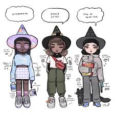 More Witches Tag Yourself Where S My Stay At Home Club Members At Vaporwave Witch Was The Most Fun To Cartoon Girl Drawing Vaporwave Character Design