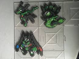718 Zygarde Perlers By Tehmorrison Pokemon Bead Perler Bead Art Pokemon Perler Beads