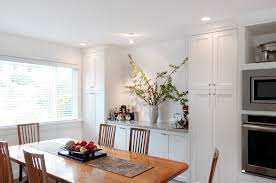 There's a teeny glimpse of the chandelier in the living room. Bungalow Dining Room Houzz