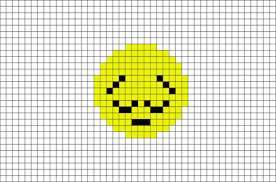 Pensive Face Emoji Pixel Art Pixel Art Pixel Art Templates Lego Art