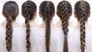 Her stylist pulled one side of her hair back behind her ears, wrapping the braids in what appears to be silver elastic. How To Braid Your Hair 6 Cute Braid For Beginners Youtube