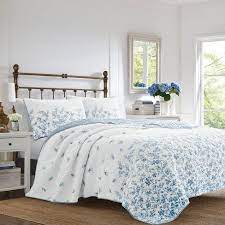 Laura ashley guilford bed in a bag, twin. Laura Ashley Flora Quilt Set Blue Quilt Sets Blue King Quilt Sets Laura Ashley Bedding