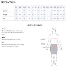 Size Chart Speedo Parka