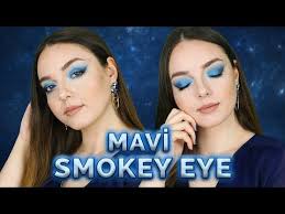 Cekilis Mavi Renkli Dumanli Goz Makyaji Nasil Yapilir Lacivert Smokey Eye Bugulu Gece Makyaji Youtube Makyaj Gozler Youtube