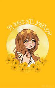 Desktop wallpaper yellow theme aesthetic desktop wallpaper minimalist wallpaper beatles wallpaper. Aesthetic Yellow Anime Girl Anime Wallpaper