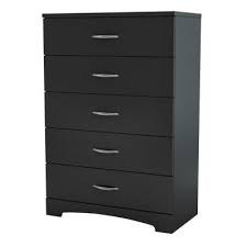 Step One 5 Drawer Pure Black Chest Black Chest Of Drawers Drawers Shabby Chic Furniture