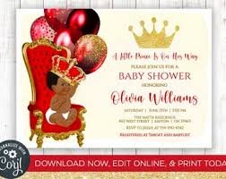 Red Baby Shower Etsy