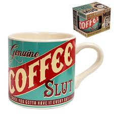 Genuine Coffee Slut 12 Oz Ceramic Coffee Mug - Comes in a Gift Box - Easy  to Clean - Dishwasher and Microwave Safe - By Trixie & Milo