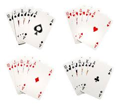 Clubs, hearts, spades and diamonds. What Are The Features Of A Standard Deck Of Cards