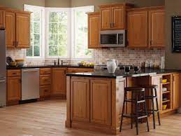 Paint colors with oak cabinets. Brown Light Kitchen Cabinets Kitchen The Home Depot
