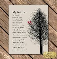 Happy birthday my brother gift. Brother Gift Editable Personalized Picture Printable Art Instant Download Gift From Sister Or From Brother Brother Birthday Quotes Birthday Cards For Brother Brother Quotes